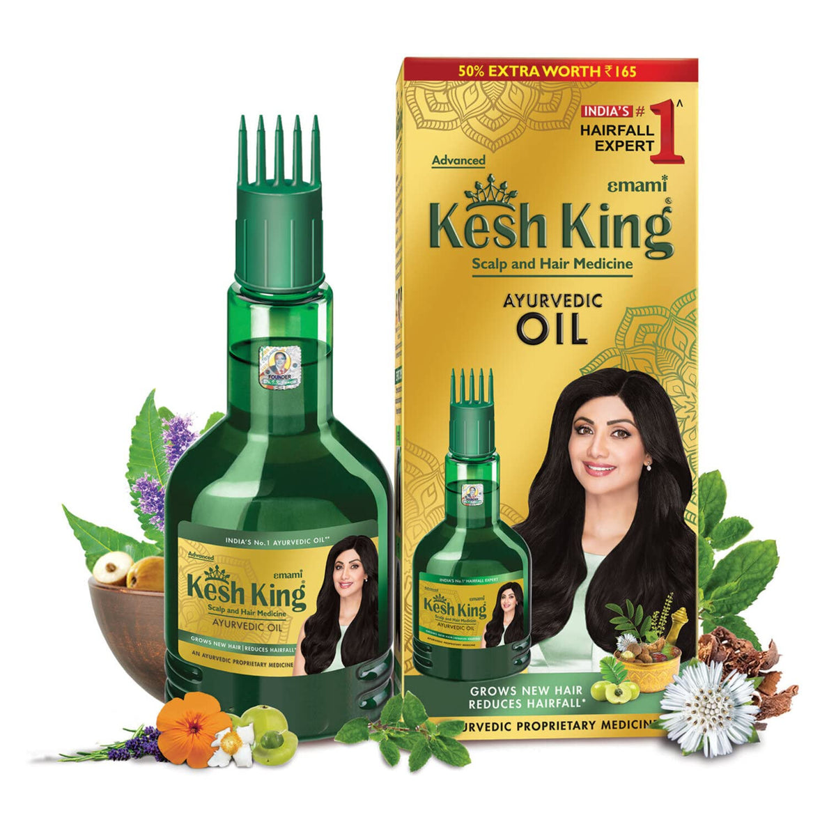 EMAMI KESH KING AYURVEDIC HAIR OIL 100ml